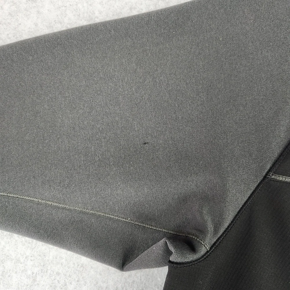 The North Face Hoodie Mens S Black Grey Full Zip Technical Jacket Thumbholes